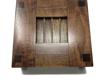 Handcrafted Mission Style Doorbell Chime Cover (Black Walnut)