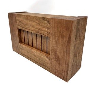 Wood Doorbell Chime Cover with Closed Top & Bottom - Arts and Crafts Style  - Handcrafted Entryway Decor