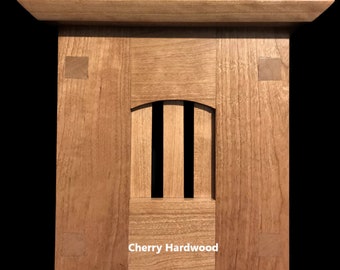 Handcrafted Solid Cherry Craftsman Doorbell Chime Cover