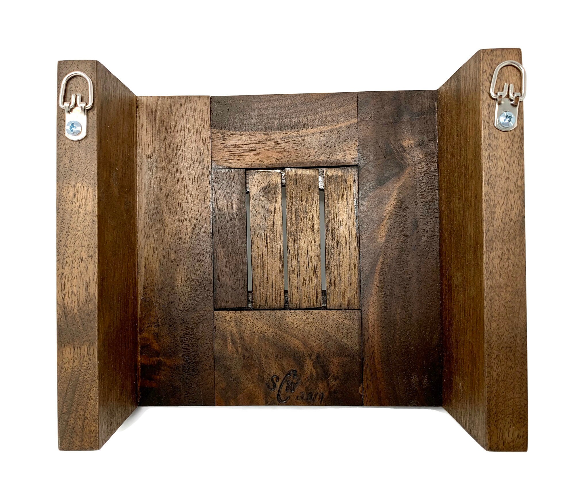 SALE!!! Figured Walnut Wood Doorbell Chime Cover Arched 8 X 7 One