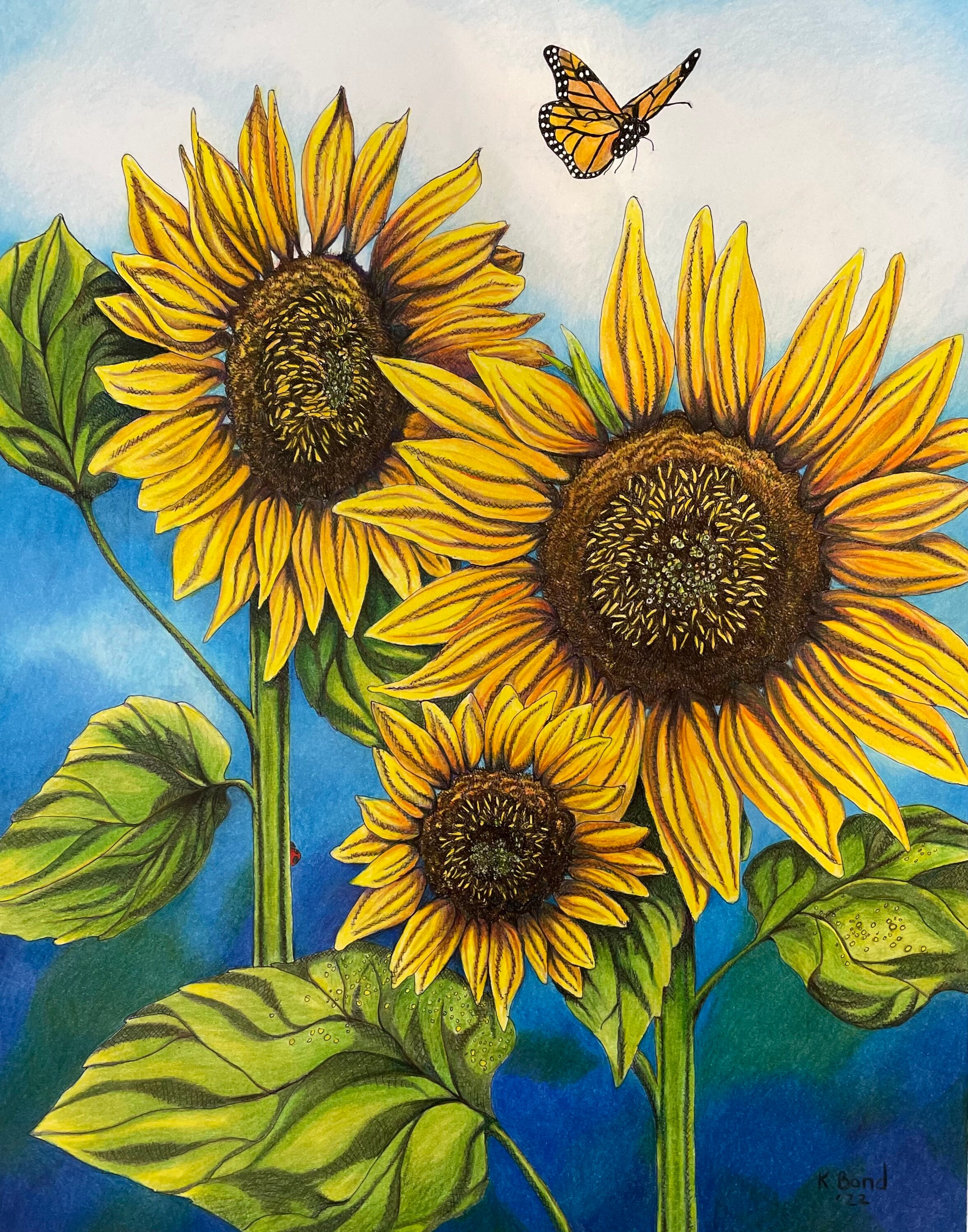 絵画 sunflower SILKSCREEN COPY print “Sunflowers” – ELINA-ARTIST