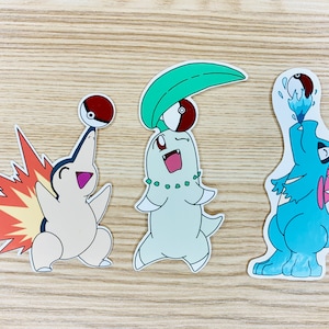 Johto Starter Sticker