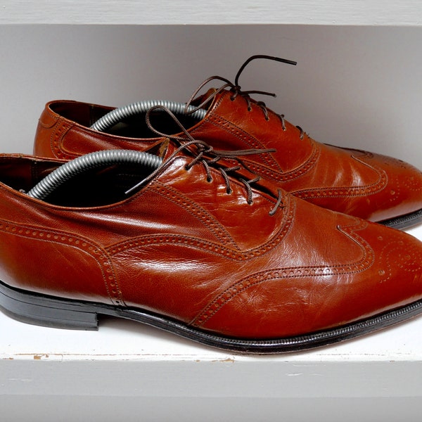 vtg 50s Florsheim wingtip shoes 11D