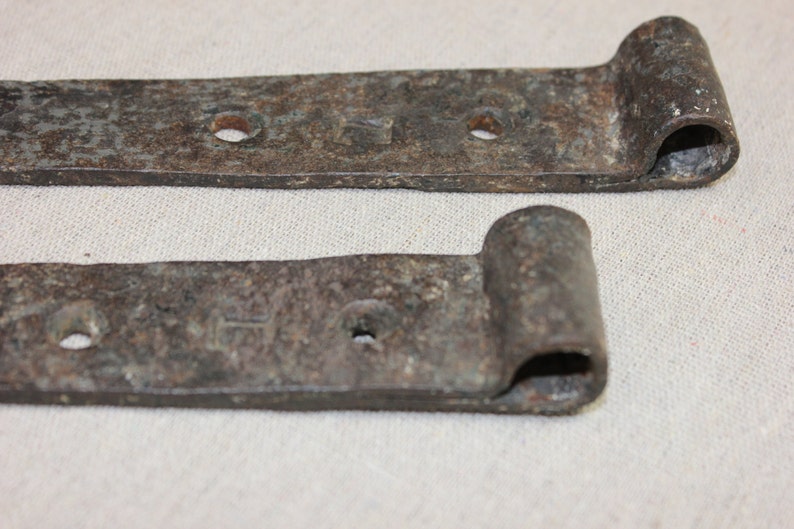 Antique Hand Strap Hinges. Pair. C. 1750 1790 Etsy