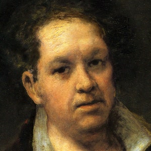 Francisco Goya - Self Portrait at 69 Years (1815) - Classic Painting Photo Poster Print Art Gift Wall Décor Museum Giclee #ATTEMPT2 #CLOSEXP