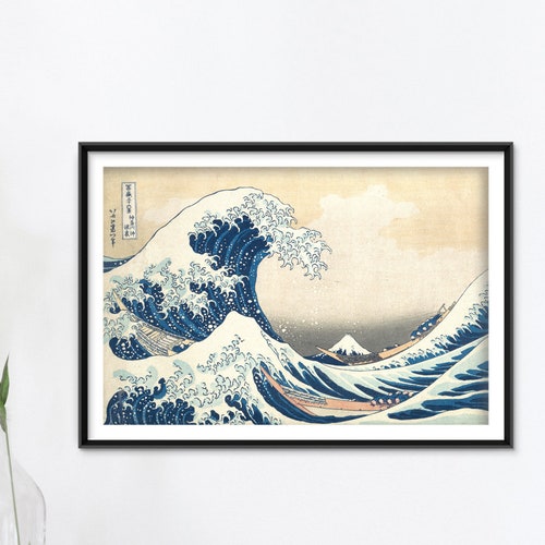 Hokusai the Great Wave off Kanagawa 1832 Classic Etsy