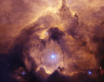 Emission Nebula Art Print - Photo Poster Art Gift Wall Home Decor Giclée Museum - Space Stars Astronomy Burst Nebulae Galaxy