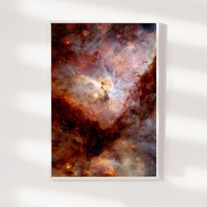 Carina Nebula Art Print 2 - Photo Poster Art Gift Wall Home Decor Giclée Museum - Space Stars Astronomy Burst Nebulae  Intergalactic Galaxy