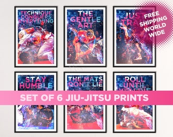 Jiu Jitsu Wall Art Etsy