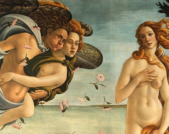 Sandro Botticelli - The Birth of Venus (1484) - Reproduction of a Classic Painting - Photo Poster Print Art Gift #CLOSEXP