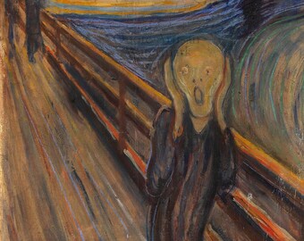 日本画(40)　心の叫び Edvard Munch - The Scream (1893) - Reproduction of a Classic