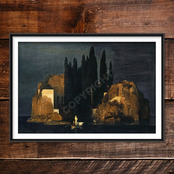 アルノルド・ベックリン - 死の島（1880年） - クラシック絵画 写真