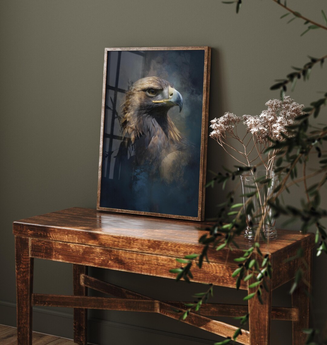 Golden Eagle Animal Oil Painting - Scotland Art Print - Photo Poster ...