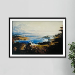 John Martin - The Plains of Heaven (1851) - Classic Painting Photo Poster Print Art Gift Home Wall Decor - Religious Nirvana God