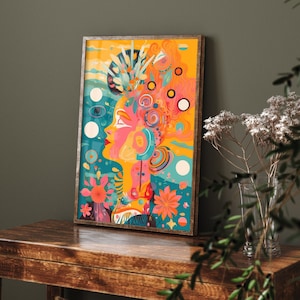 Psychonaut Holotone 3 - Art Print Poster Painting - Museum Quality Giclee Home Wall Décor