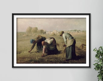 ジャン＝フランソワ・ミレー：落穂拾い（1857年） - ジクレー版画