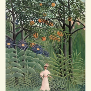 Set of Six Henri Rousseau Prints 6 Botanical Paintings Photo Poster Wall Art Gift Giclée Museum Quality Illustration The Dream Plants image 2