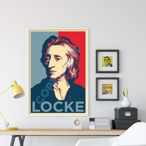 John Locke Original Art Print Photo Poster Gift Wall Decor Hope Portrait Philosophy FRS Physician Enlightenment Philosopher image 2