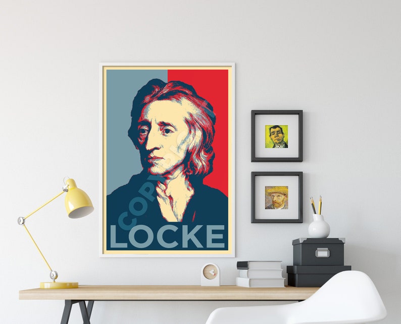 John Locke Original Art Print Photo Poster Gift Wall Decor Hope Portrait Philosophy FRS Physician Enlightenment Philosopher image 2