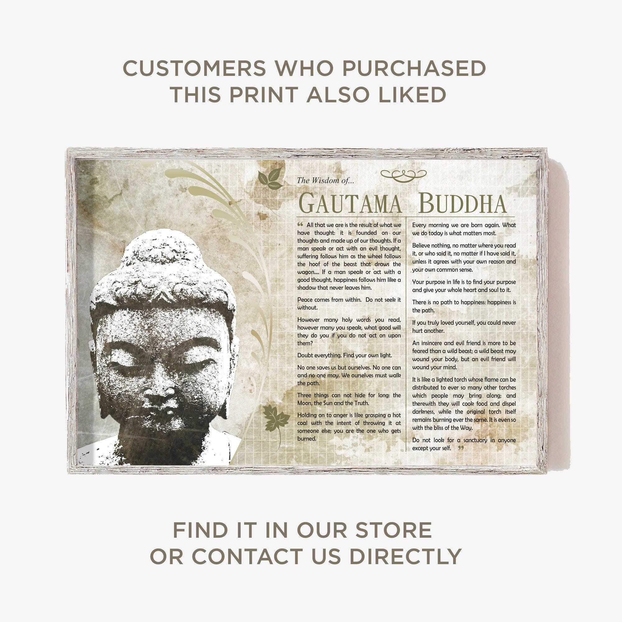The Buddha Inspirational Quote Poster - Thousands of Candles Can Be Lit ...