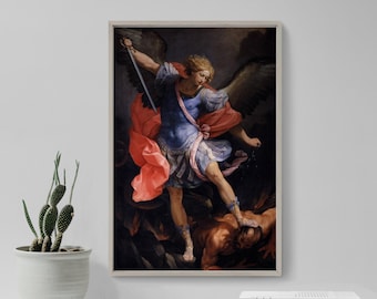 グイド・レーニ - 大天使ミカエルが悪魔を踏みつける（1635） - 写実