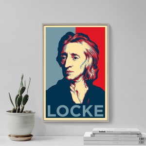 John Locke Original Art Print Photo Poster Gift Wall Decor Hope Portrait Philosophy FRS Physician Enlightenment Philosopher image 1