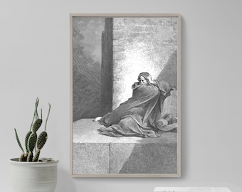 Gustave Dore - Baruch (1866) - Classic Drawing Photo Poster Print Art Gift Home