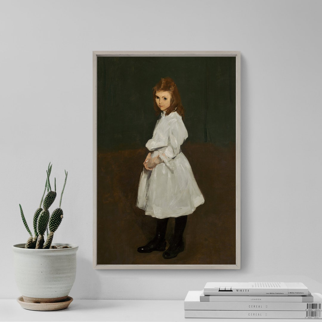 George Bellows Little Girl in White Queenie Burnett 1907 - Etsy UK