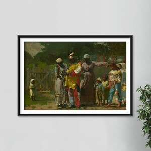 Winslow Homer - Dressing for the Carnival (1877) - Classic Painting Photo Poster Print Art Gift Wall Home Decor - Festival Art