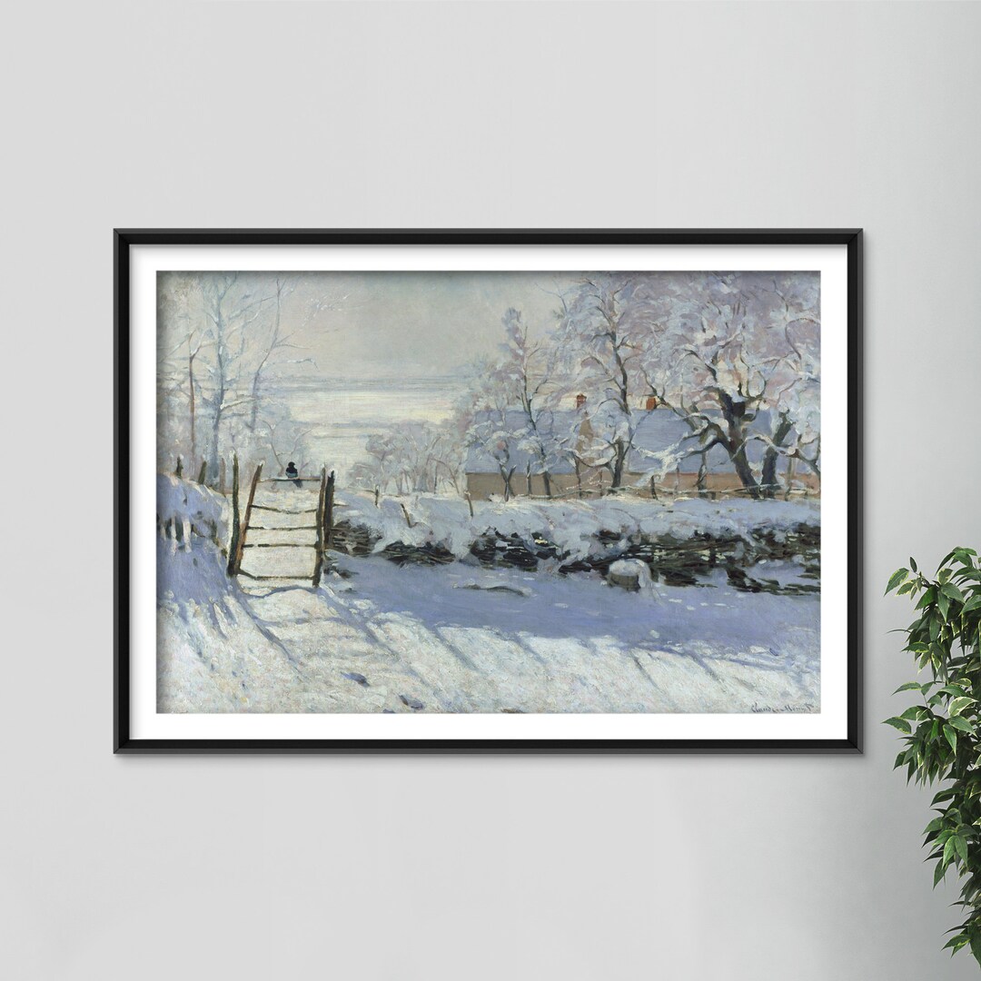 Claude Monet the Magpie 1868 Classic Painting Photo - Etsy UK