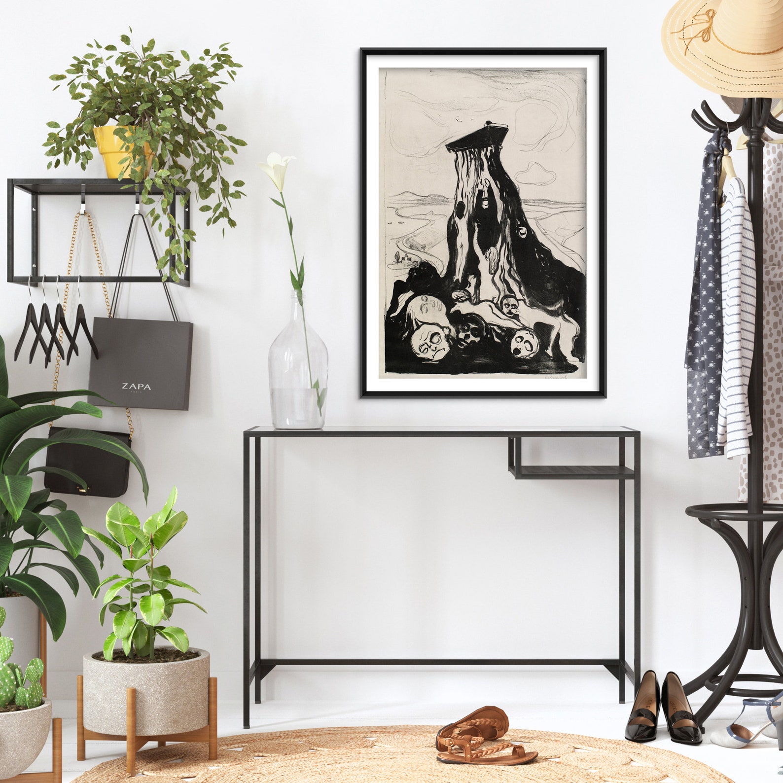 Edvard Munch Funeral March 1897 Painting Photo Poster Etsy UK