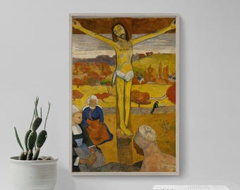ポール・ゴーギャン - 黄色いキリスト (1889) - 古典絵画の複製 - 写真