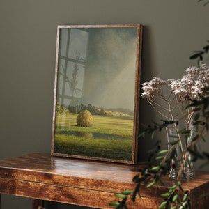 Martin Johnson Heade Newburyport Meadows (1881) Triptych 1 of 3 - Art Print Poster Painting - Giclee Home Wall Décor