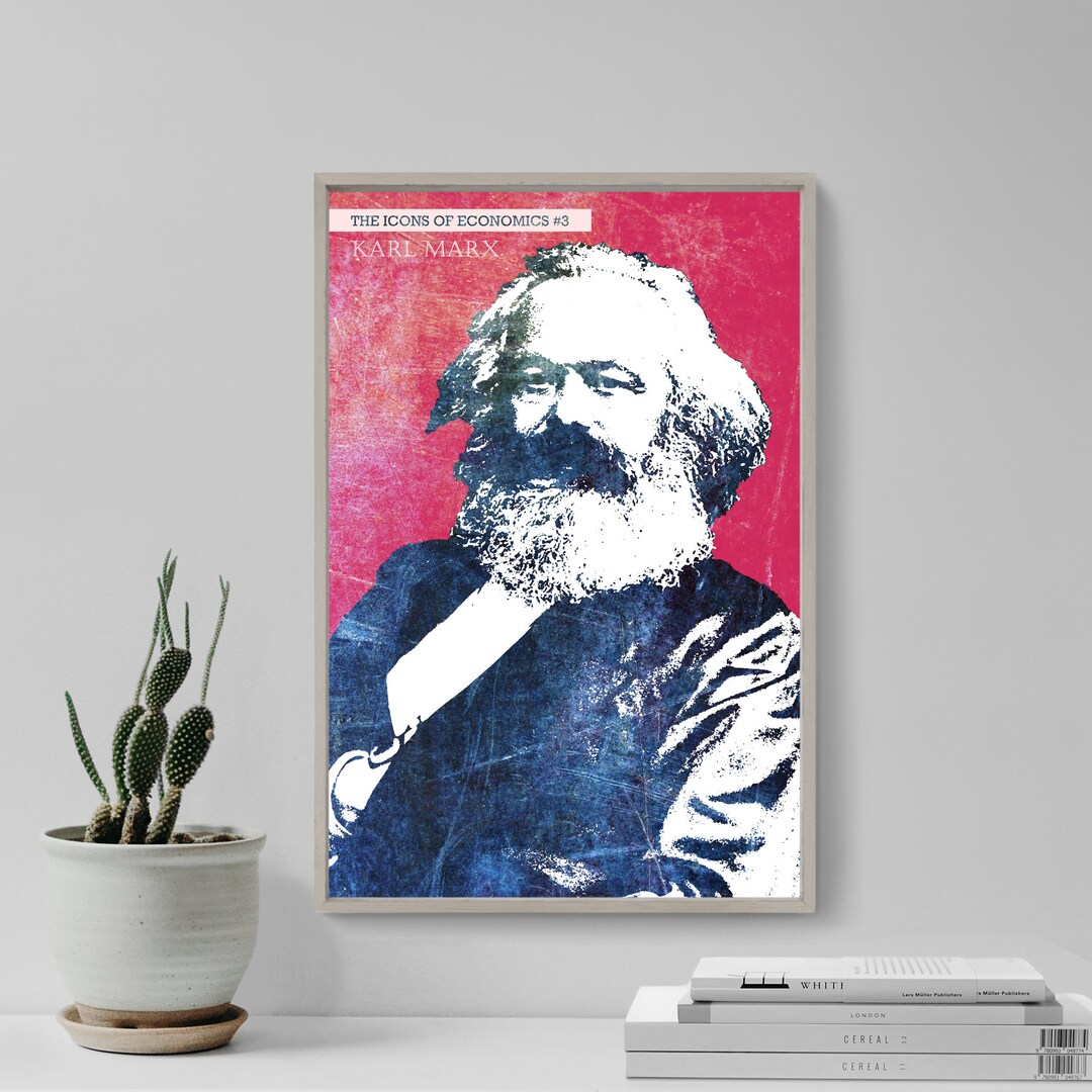 Karl Marx the Icons of Economics 3 Art Print Poster Wall Home Decor ...