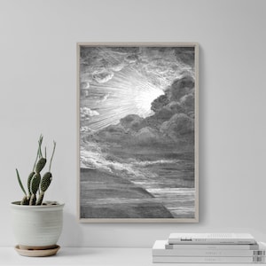 Gustave Dore - The Creation of Light (1866) - Drawing Photo Poster Print Art Gift Museum Gallery Giclee Bible