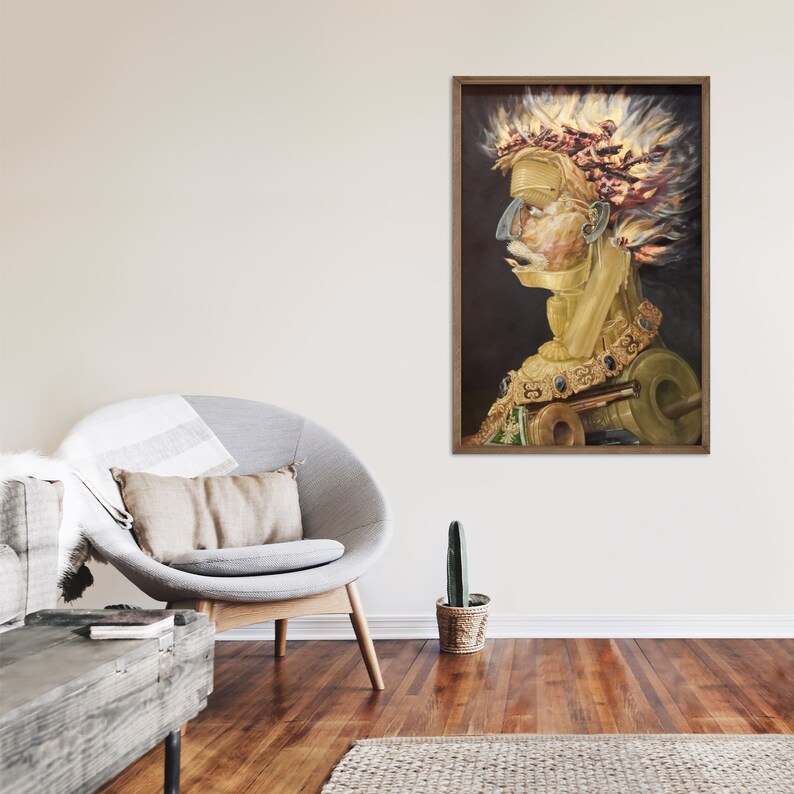 Giuseppe Arcimboldo - Four Elements / Fire (1566) - Painting Photo ...