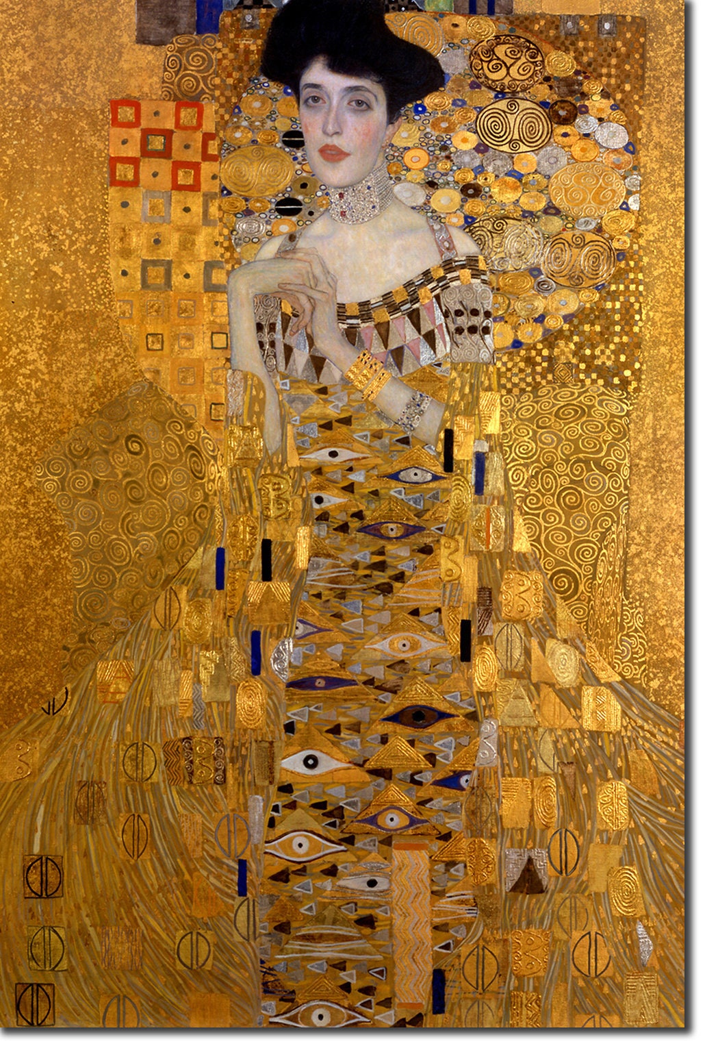 Gustav Klimt - the Lady in Gold (1907) - Reproduction of a Classic