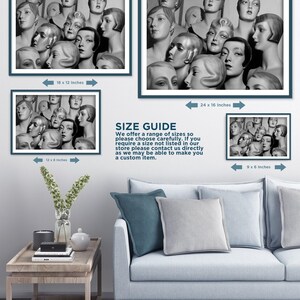 Mannequin Heads (1920) - Vintage Photograph, Photo, Poster, Print, Art Gift, Decor 1920s Fashion - Fashion Wall Art - Fashion Art - 1930s image 5