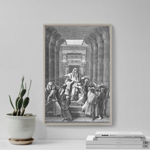 Gustave Dore - Joseph Reveals Himself to his Brothers (1866) - Drawing Photo Poster Print Art Gift Home Gallery Giclee Engraving Bible