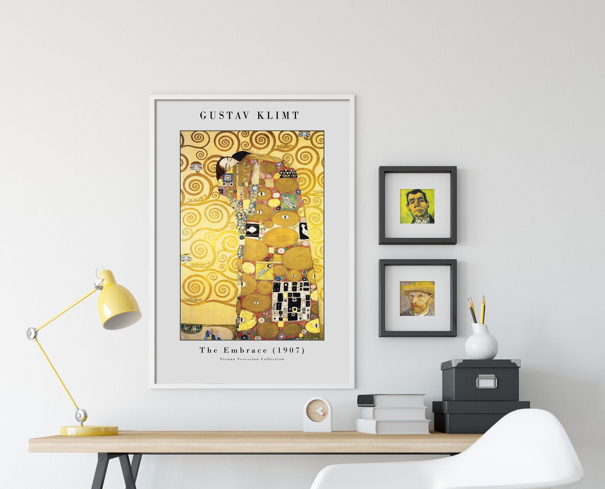 グスタフ・クリムト - 抱擁（1907年）ギャラリー - アートプリント