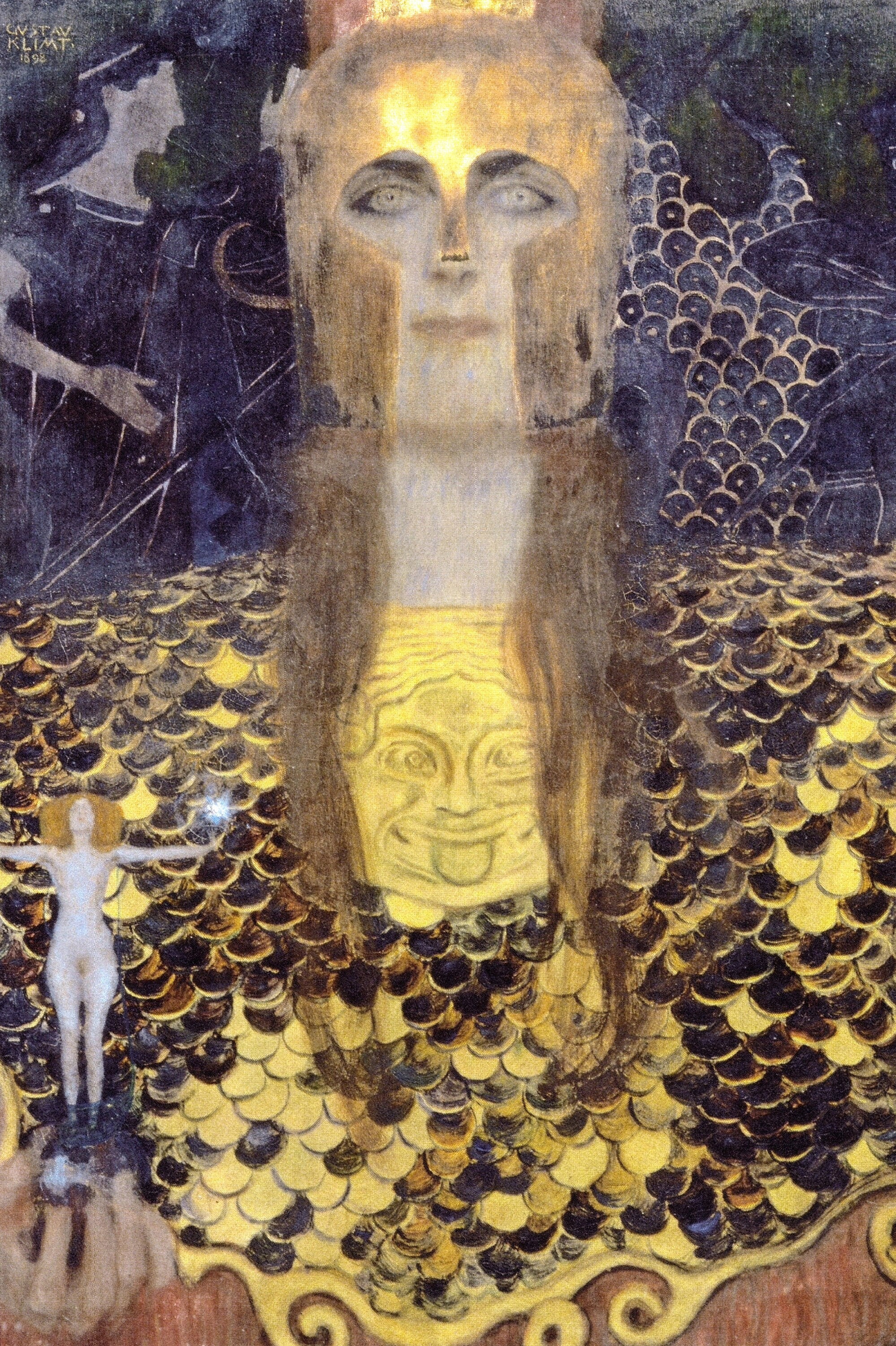 グスタフ・クリムト - パラス・アテナ（1898） - クラシック絵画