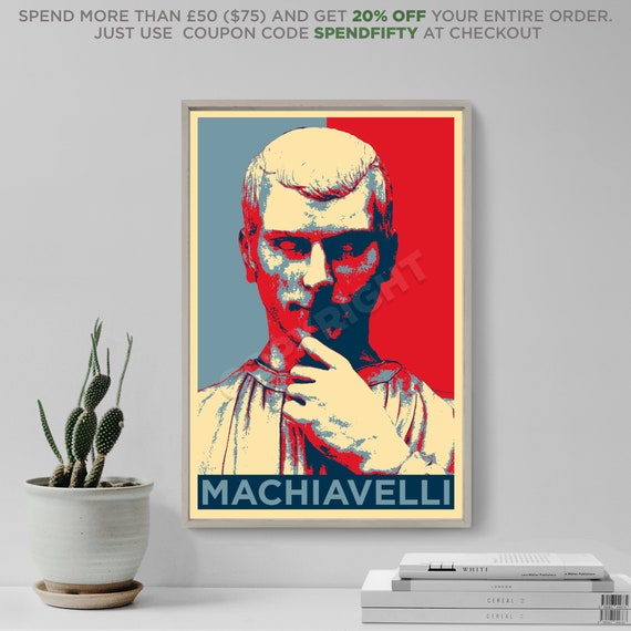 NICCOLO MACHIAVELLI HOPE POSTER PHOTO PRINT ORIGINAL ART GIFT Niccolò