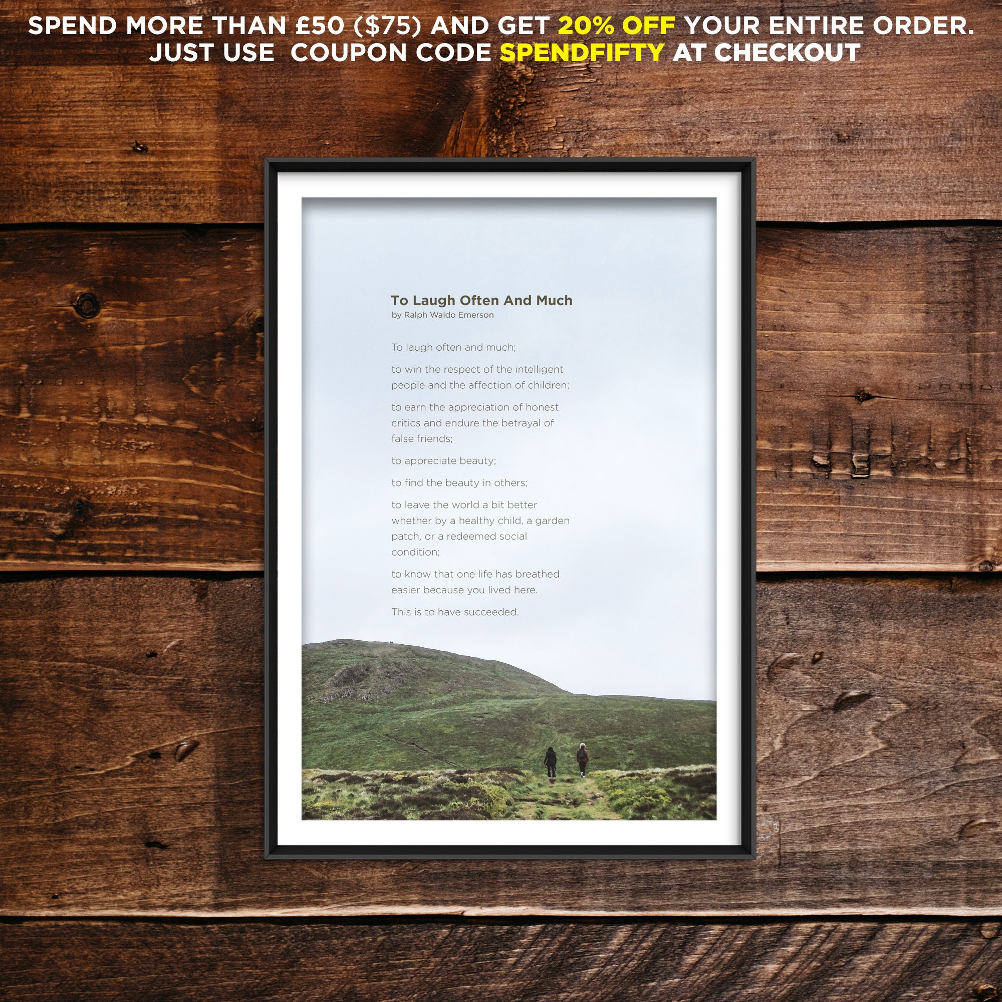 To Laugh Often and Much Poem by Ralph Waldo Emerson - Art Print Poster ...