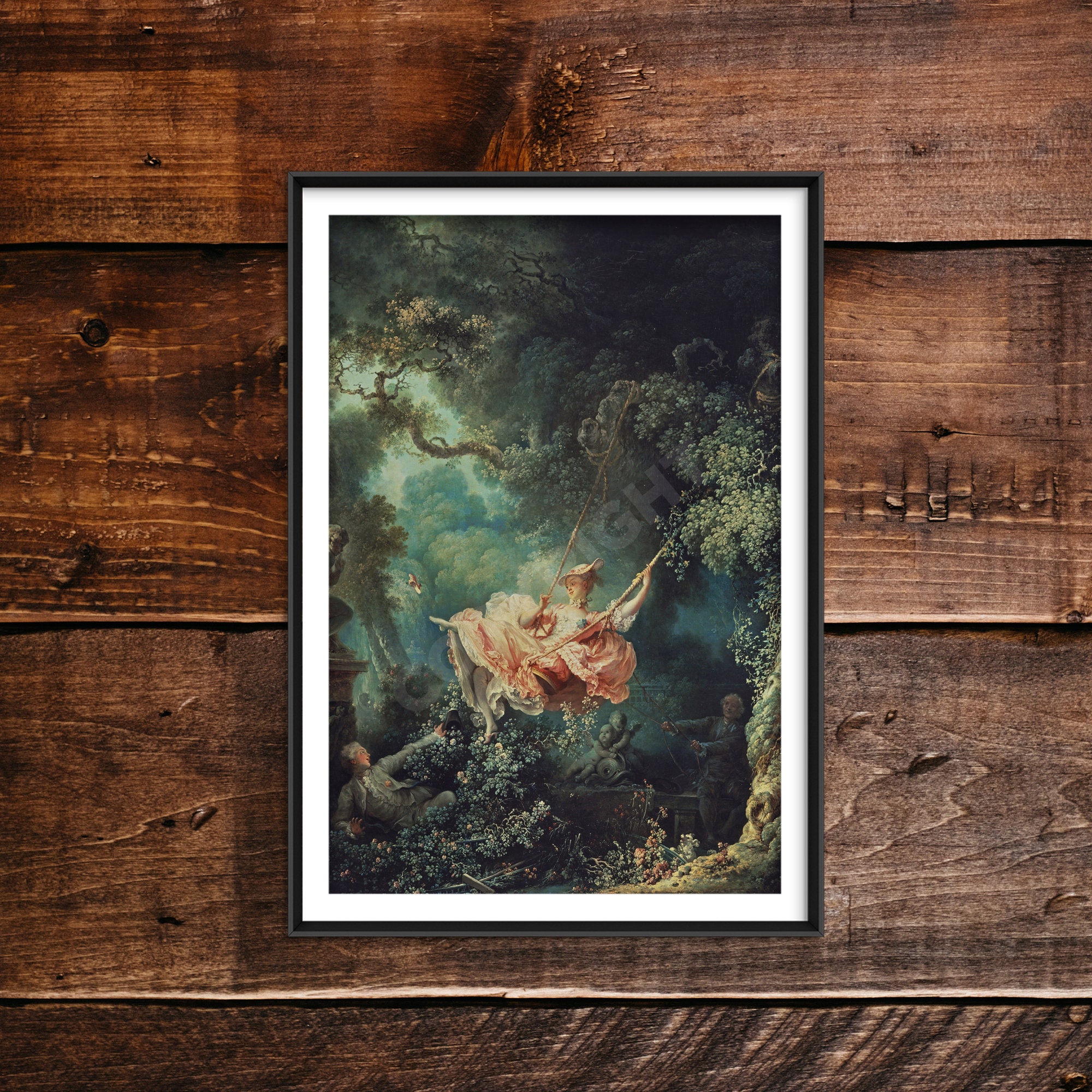 ジャン オノレ フラゴナール - ブランコ (1767) - WoodBG