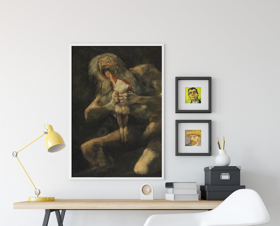 Francisco Goya - Saturn Devouring His Son (1823) - Classic Painting ...