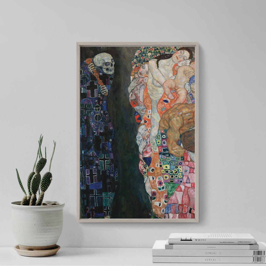 Gustav Klimt - Death and Life (1910) - Reproduction of a Classic ...
