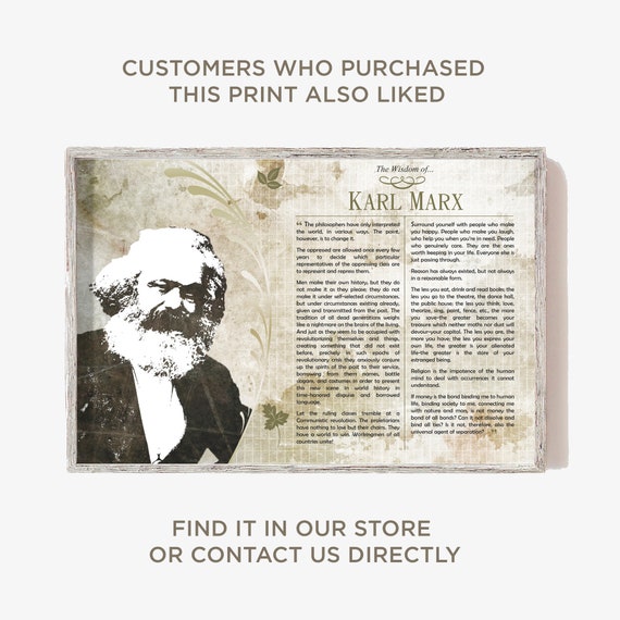 OBAMA HOPE INSPIRED KARL MARX PHOTO PRINT POSTER GIFT 2 SOCIALISM COMMUNISM