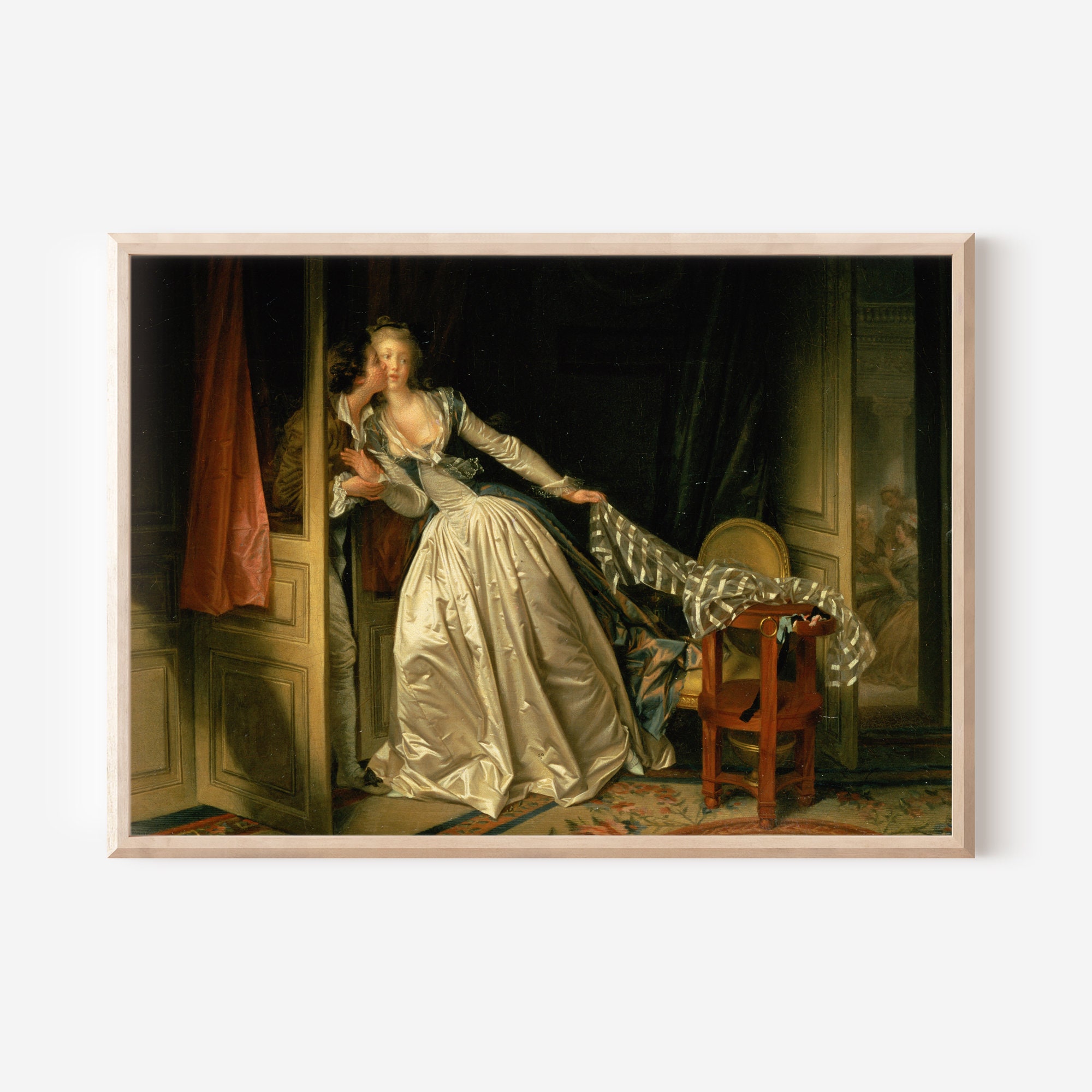 ジャン・オノレ・フラゴナール - 盗まれた接吻（1760年） - 絵画 写真