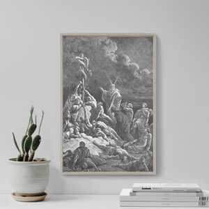 Gustave Dore - The Bronze Serpent (1866) - Drawing Photo Poster Print Art Gift Museum Gallery Giclee Bible