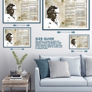 The Wisdom of Ludwig Van Beethoven - Original Art Print Featuring His Greatest Quotes - Beautiful Glossy Photo Poster Gift Composer Music image 5